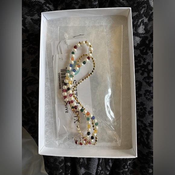 Panacea Layered Chain + Bead Necklace - Picture 2 of 2